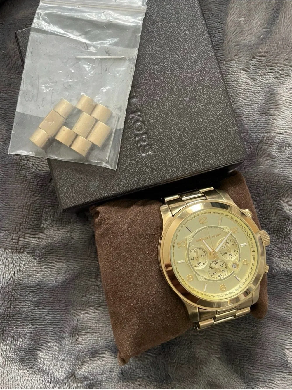 Michael Kors Gold Oversized Runway Watch